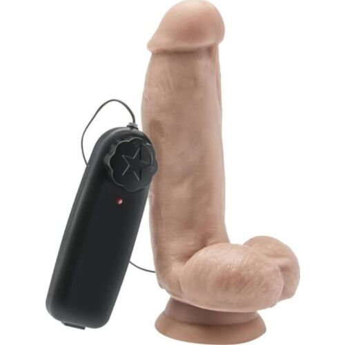 Dildo GET REAL 12 cm mit Vibration und Kugeln