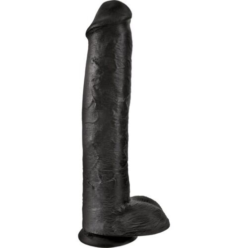 Dildo KING COCK - REALISTIC DILDO WITH TESTICLES 38 cm