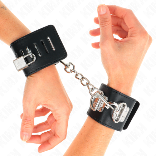 Handschellen KINK Wrist Restraint – Hochwertige Handgelenkbandagen mit Vorhängeschloss-Verschluss