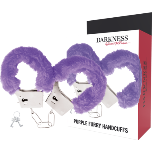 Metall Handschellen DARKNESS mit Komfortpolsterung