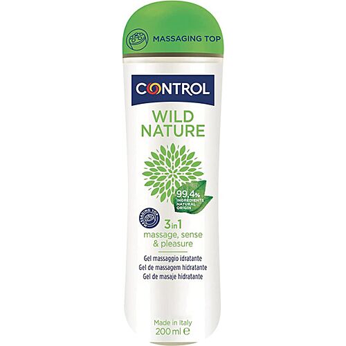 Massagegel CONTROL Wild Nature 3 in 1 – 200 ml für sinnliche Erlebnisse