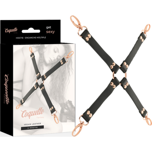 Handschellen de Fijación COQUETTE FANTASY Hog Tie aus veganem Leder