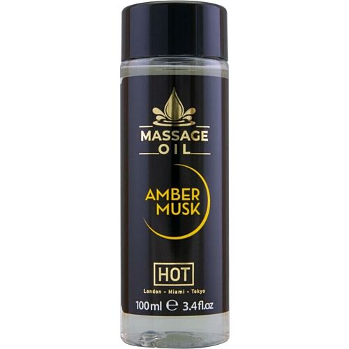 Massageöl HOT Amber & Musk 100ml | Luxus und Pflege