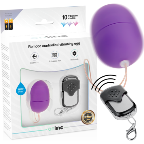 Vibrator ONLINE EGG mit Fernbedienung und 10 Modi