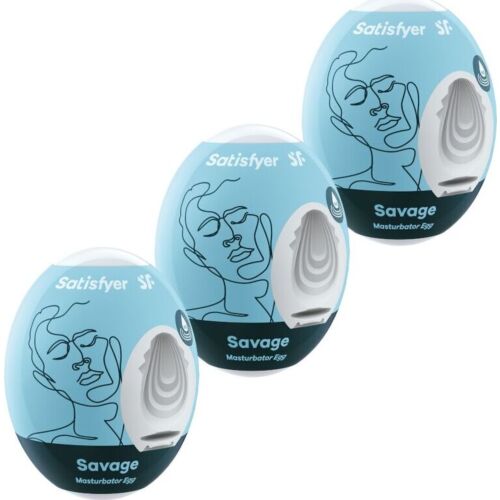 Masturbator-Eier SATISFYER EGGS SAVAGE 3er Pack