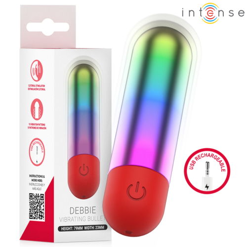 Mini Vibrator INTENSE Debbie Rainbow | 10 Vibrationsmodi
