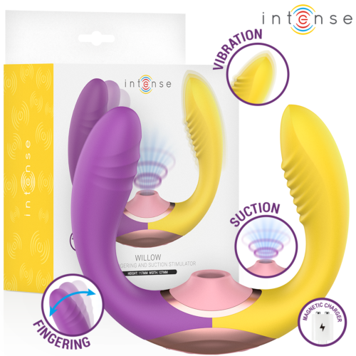 Vibrator INTENSE HIGH TECH WILLOW 3-in-1 Saug- und Vibrationsstimulator