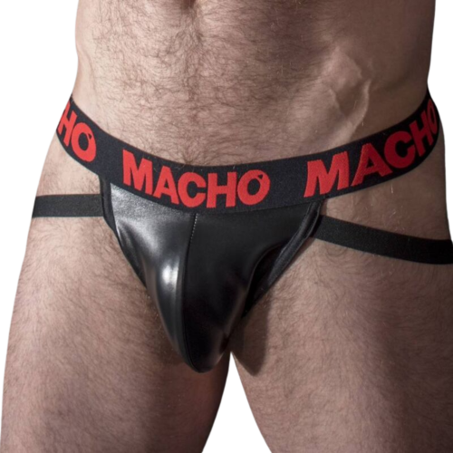 Macho Jockstrap MX25RC aus elastischem Kunstleder