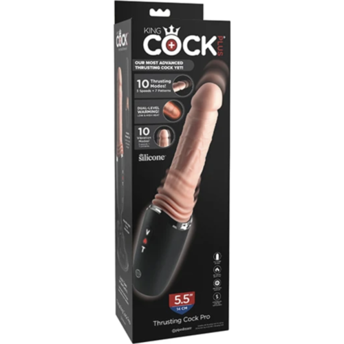 Silikon-Dildo KING COCK PLUS – THRUSTING COCK PRO 12,7 cm