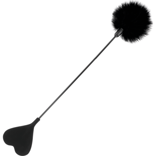 Látigo Darkness 40 cm con pluma estimuladora