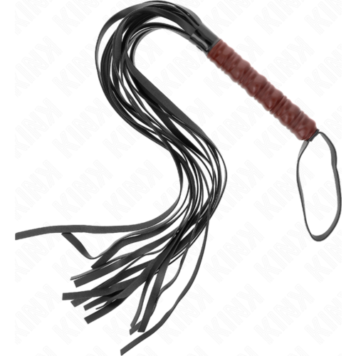 Peitsche BDSM KINK Mahagoni 53 cm mit personalisierbarem Design