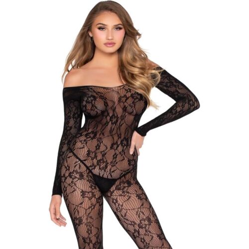 Bodystocking Leg Avenue 89366 mit floraler Spitze
