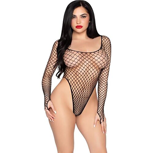 Bodysuit von Leg Avenue 89377 mit hohem Beinausschnitt