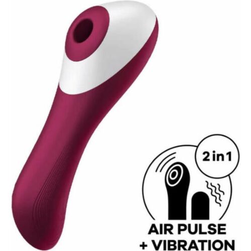 Vibrator SATISFYER DUAL CRUSH mit Druckwellen- und Vibrationsmodus