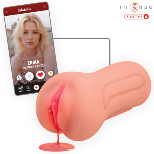 Masturbator INTENSE FIRST TIME Erika mit Blutungseffekt