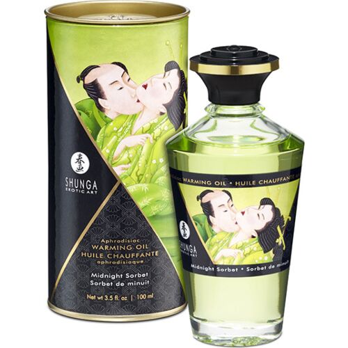 Shunga Öl Massage Effekt Wärmesorbet Mitternacht 60 ml