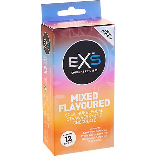 Kondome Exs Mixed Flavours - 12er Pack mit Geschmack