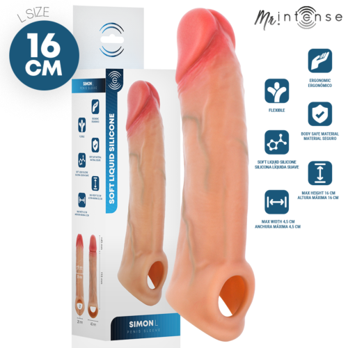 Hülle MR. INTENSE Simon L 16 cm mit ergonomischem Design