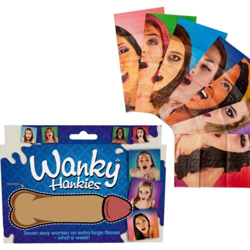 Tücher SPENCER & FLEETWOOD WANKY HANKIES mit 7 Designs.