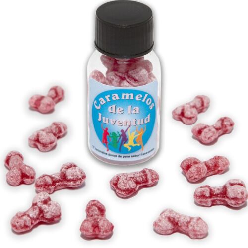Süßigkeiten Diablo Picante 12 Penisform Bonbons Erdbeere/Kirsche