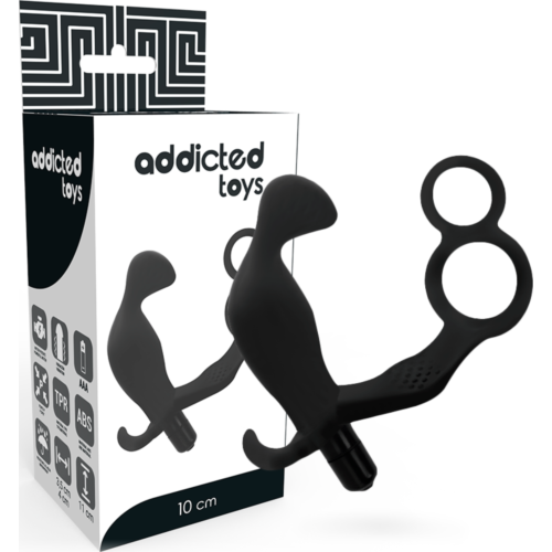 Analplug ADDICTED TOYS mit Doppelring und Vibration