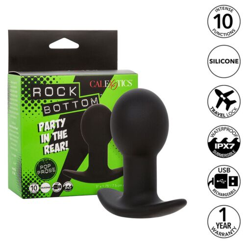 Anal Plug CALEXOTICS Rock Bottom mit 10 Vibrationsmodi