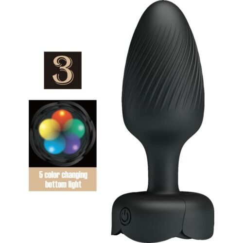 Anal Plug PRETTY LOVE OSBORN mit LED Licht und 10 Vibrationsmodi