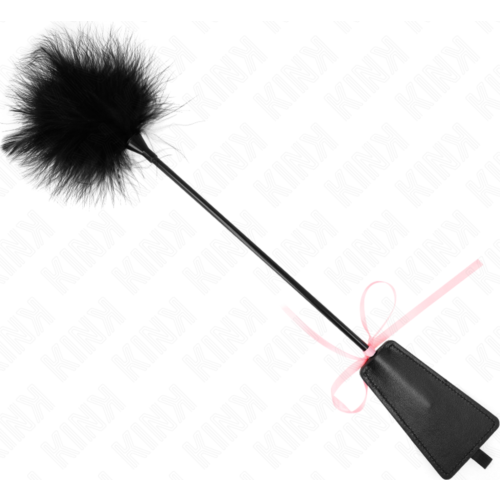 Plumas KINK - Cosquillas con lazo rosa de 49 cm