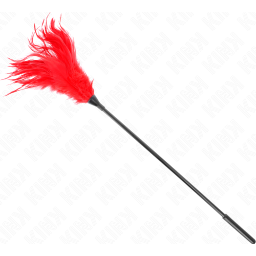 Plumas KINK - Mehrere rote Kitzel-Federn 45 cm