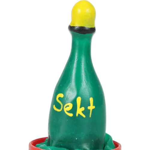 Handbemaltes Kondom CONDOMERIE Champagner für Erwachsene