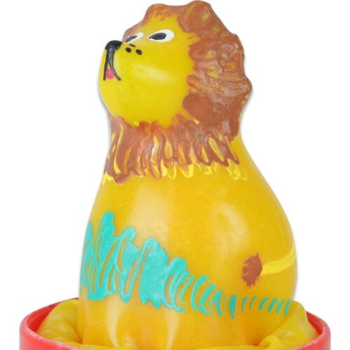 Handbemaltes Kondom CONDOMERIE Löwe – Spaß für Erwachsene