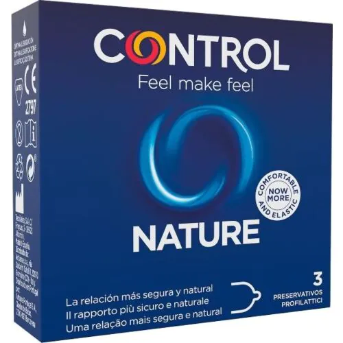CONTROL Preservativos 3 Einheiten – Transparent und mit Gleitmittel