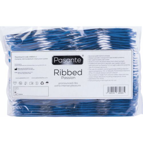 Kondome von PASANTE Ribbed Passion mit Rillen für mehr Stimulation