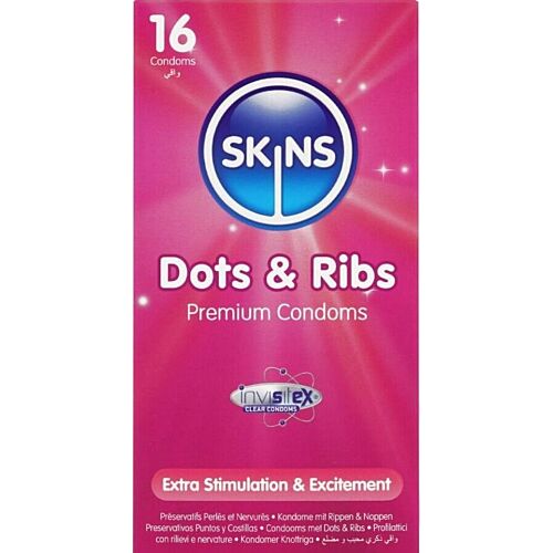 SKINS Dots & Ribs Kondome – Maximiertes Vergnügen