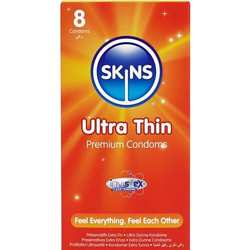 Kondome SKINS Ultra Thin 8-Pack – Höhere Sensibilität