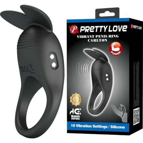Anillo für Penis PRETTY LOVE CARLTON mit Klitorisstimulator