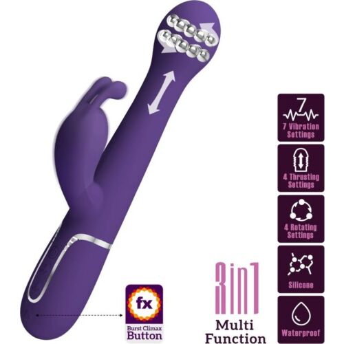 Vibrador Rabbit Pretty Love Dejon mit 7 Vibrationsmodi