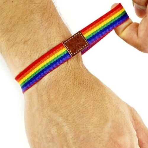 Luxuriöses Gummiarmband PRIDE mit Pride-Farben