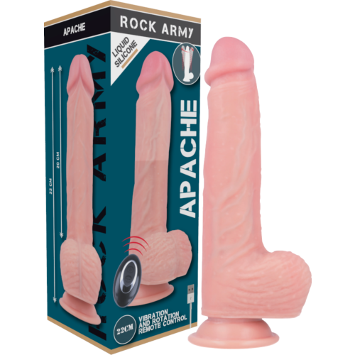 Vibrador Realístico ROCK ARMY Apache mit Fernbedienung