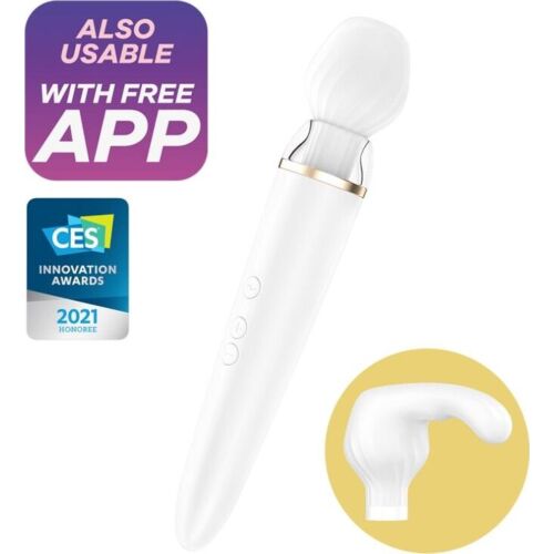 Vibrador WAND Satisfyer Double Wand-er mit App-Steuerung