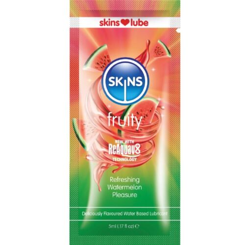 Gleitmittel SKINS Wassermelone 5 ml - Fruchtiger Genuss