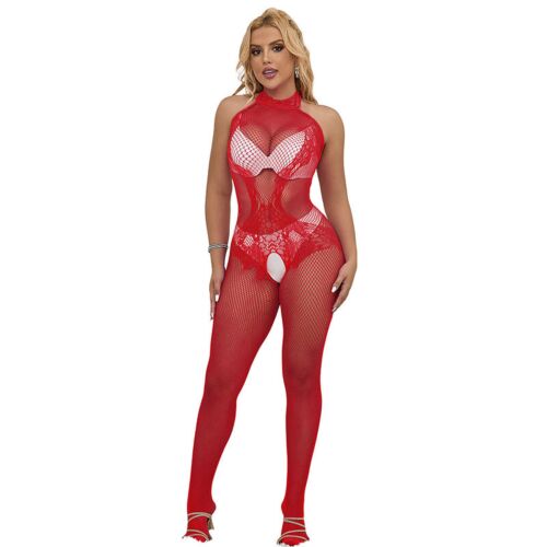 Bodystocking SUBBLIME mit hohem Kragen und Spitze
