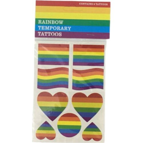 Tattoo PRIDE - LGBTQ Flagge für Partys und Feiern
