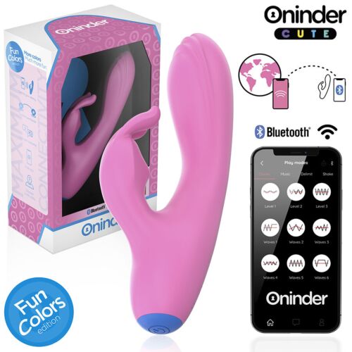 Vibrator ONINDER CUTE Love Bunny mit App für doppelte Stimulation