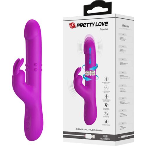 Rabbit-Vibrator Pretty Love Reese mit Rotation und Vibration