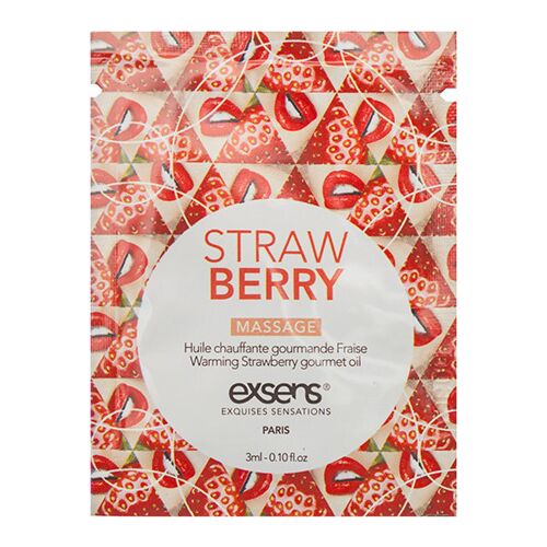 Massageöl Exsens Warming Gourmet Erdbeere 3ml Monodosis