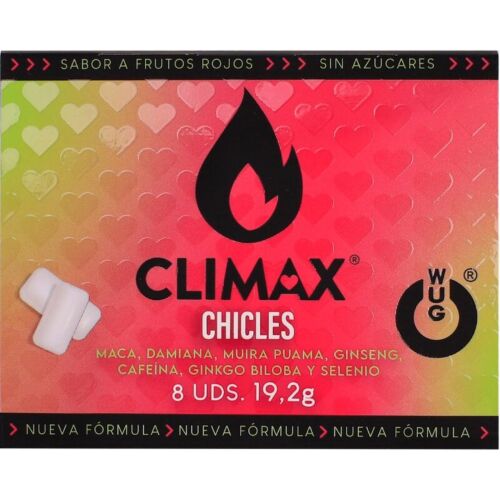 Kaugummi WUG GUM WUG CLIMAX - 8 Stück mit Guarana