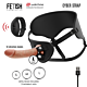 Harness Fetish Submissive Cyber Strap mit Fernbedienung und Dildo