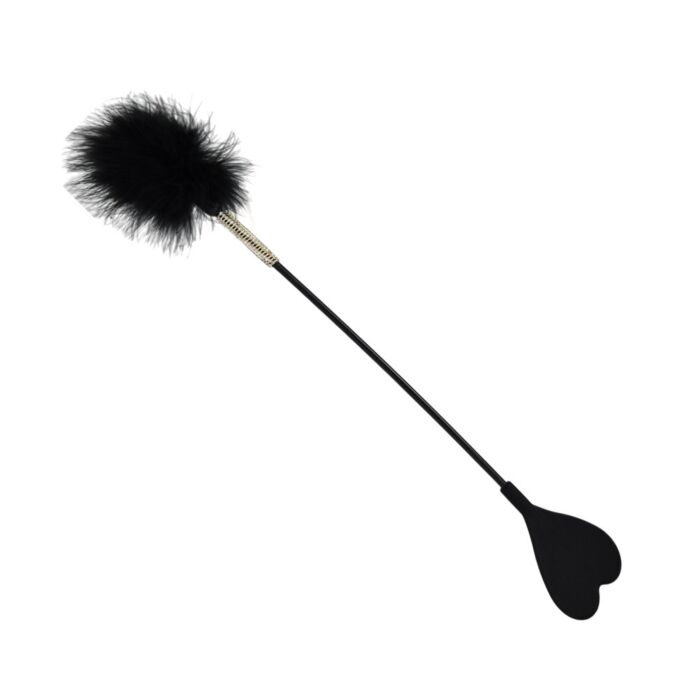 Bound to Please Silicone Heart Shaped Crop with Feather Tickler Bound to Please Silicone Heart Shaped Crop with Feather Tickler