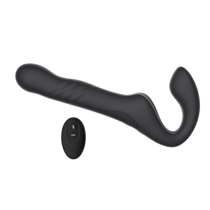 Mina Surge Remote Thrusting & Vibrating Strapless Strap On Mina Surge Remote Thrusting & Vibrating Strapless Strap On